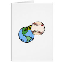 Baseball (aus dieser Welt heraus) Grußkarten