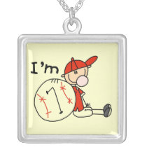 Baseball bin ich die 7 Strichmännchen-Halskette halsketten
