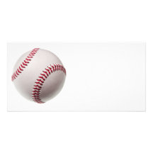 Baseball - fertigen Sie Baseball-Hintergrund-Schab Personalisierte Foto Karte