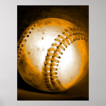 Baseball-Malerei-Grafik-Plakate