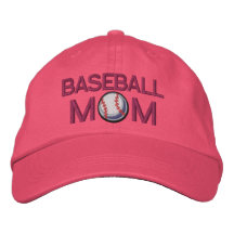 Baseball-Mamma Bestickte Caps