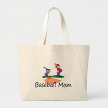 Baseball-Mamma Leinentasche