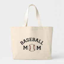 Baseball-Mamma Leinentasche
