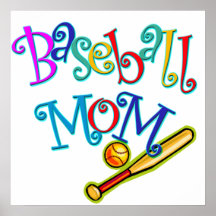 Baseball-Mamma Posterdruck