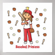 Baseball-Prinzessin Poster