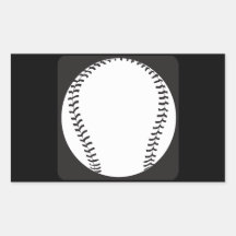 Baseball Rechteckige Aufkleber