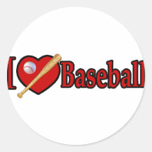 Baseball trägt Liebhaber-Geschenke zur Schau Runde Aufkleber