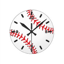 Baseball-Uhr (mit Zahlen) wanduhren