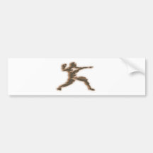 Baseball Werfer thrower Auto Sticker