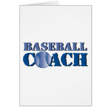 Baseballtrainer Grußkarten