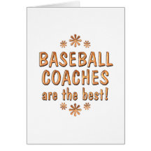Baseballtrainer sind das Beste Grußkarte