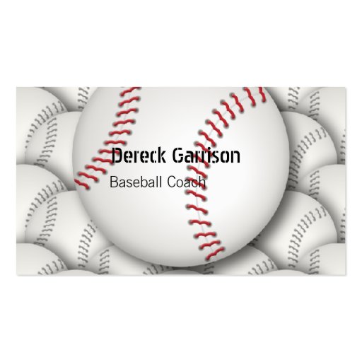 Baseballtrainer-Visitenkarte