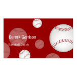 Baseballtrainer-Visitenkarte