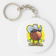 Basketball-Cowboy Schlüsselanhänger