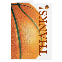 Basketball-Dank! Karten
