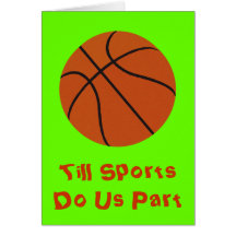 Basketball Grußkarte
