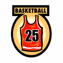 Basketball Jersey u. Logo Acryl Ausschnitt