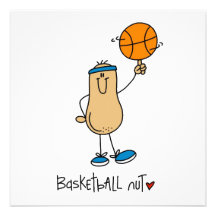 Basketball-Nuss-T-Shirts und Geschenke Personalisierte Einladungen