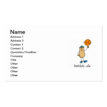 Basketball-Nuss-T-Shirts und Geschenke Visitenkarten Vorlage