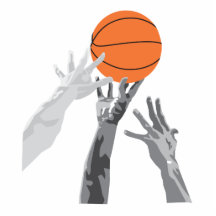 Basketball oben für Zupackenvektorentwurf Photoskulpturen