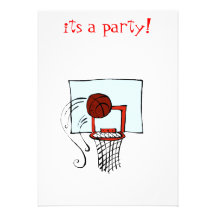 Basketball-Party laden ein Individuelle Einladungen
