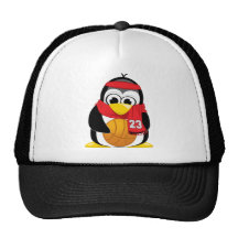 Basketball-Pinguin-Schal Retrokultkappe