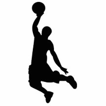Basketball-Spieler-Silhouette Fotofigur