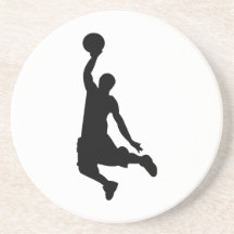Basketball-Spieler-Silhouette Getränke Untersetzer