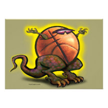 Basketball-Tier-Karte Personalisierte Einladungen