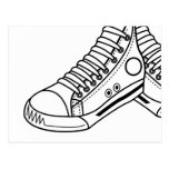 Basketball-Turnschuh-Postkarte