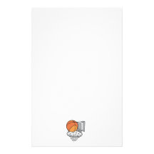 Basketball- und Netzvektorgraphik Bedrucktes Papier