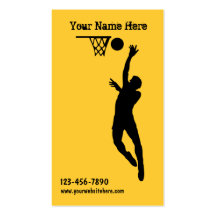 Basketball-Visitenkarten