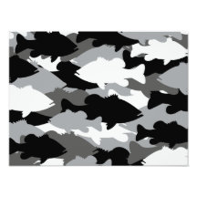Bass-Fischen-Schwarz-Camouflage Photo