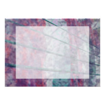 Bass-Gitarre reiht Lieferwagen rosa Grunge-Tigerau Personalisierte Ankündigungskarten