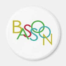 BASSOON-Buchstaben Kühlschrankmagnete