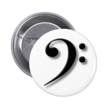 Bassschlüssel-Knopf Button