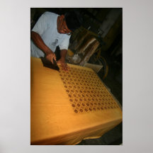 Batik-Fabrik Posterdruck