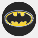 Batman-Klassiker-Logo Runde Sticker
