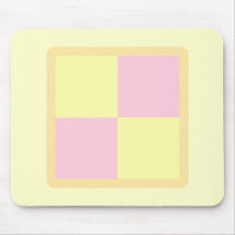 Battenburg Kuchen. Rosa und Gelb Mauspads