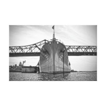 Battlship Bucht-Leinwand-Verpackung Gespannter Galeriedruck