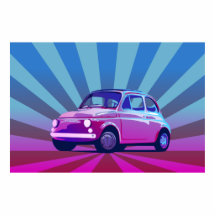 Bauch Fiats 500 Photo Skulptur