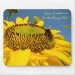 Bauen Sie Sonnenblumen für die Honig-Bienen an! Ma Mauspad