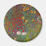 Bauernhof-Garten Gustav Klimt mit Sonnenblume-Magn