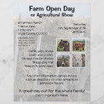 Bauernhof-Tag der offenen Tür oder landwirtschaftl Individuelle Flyer