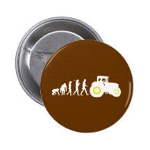 Bauers-Evolution der Landwirtschaft der Bauernhof- Button