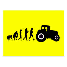 Bauers-Evolution der Landwirtschaft der Bauernhof- Postkarten