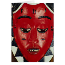 Baule Maske, die Elfenbeinküste Grußkarten