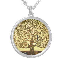 Baum Gustav Klimt der Leben-Halskette