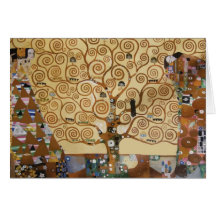 Baum Gustav Klimt des Lebens Karte