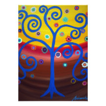 Baum von Leben-Bar-Schläger Mitzvah Einladungen